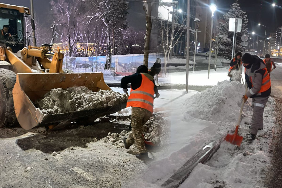 Снегопад в Алматы: в акимате города ответили на часто задаваемые вопросы по уборке снега 