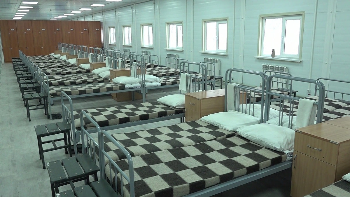 Модульная казарма открылась для военнослужащих в Конаеве