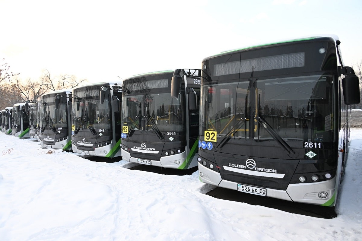 Алматыдағы тағы бір бағытта жаңа автобустар жолға шықты