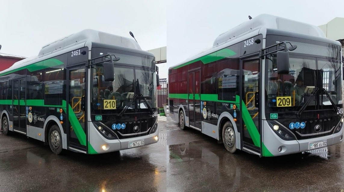 В Алматы обновлены автобусы еще на двух маршрутах 
