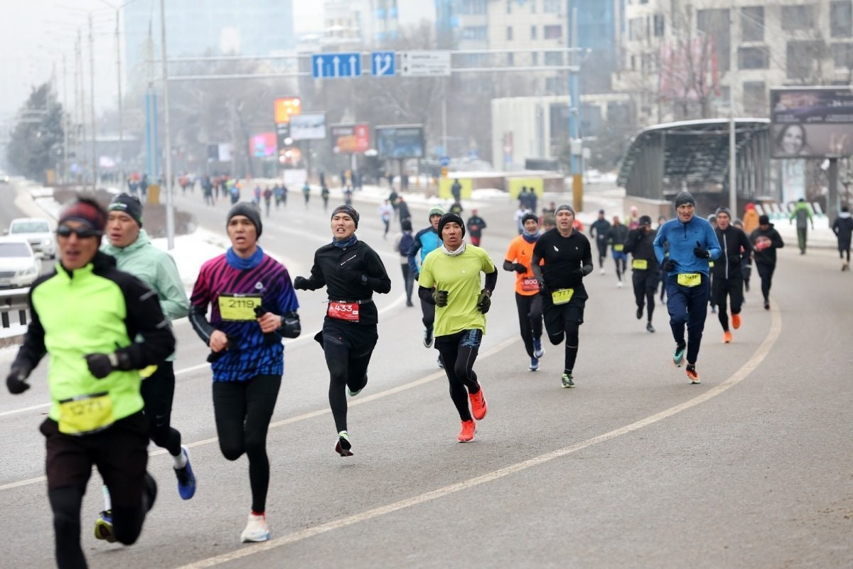 Winter Run 2024: как прошел зимний забег в Алматы