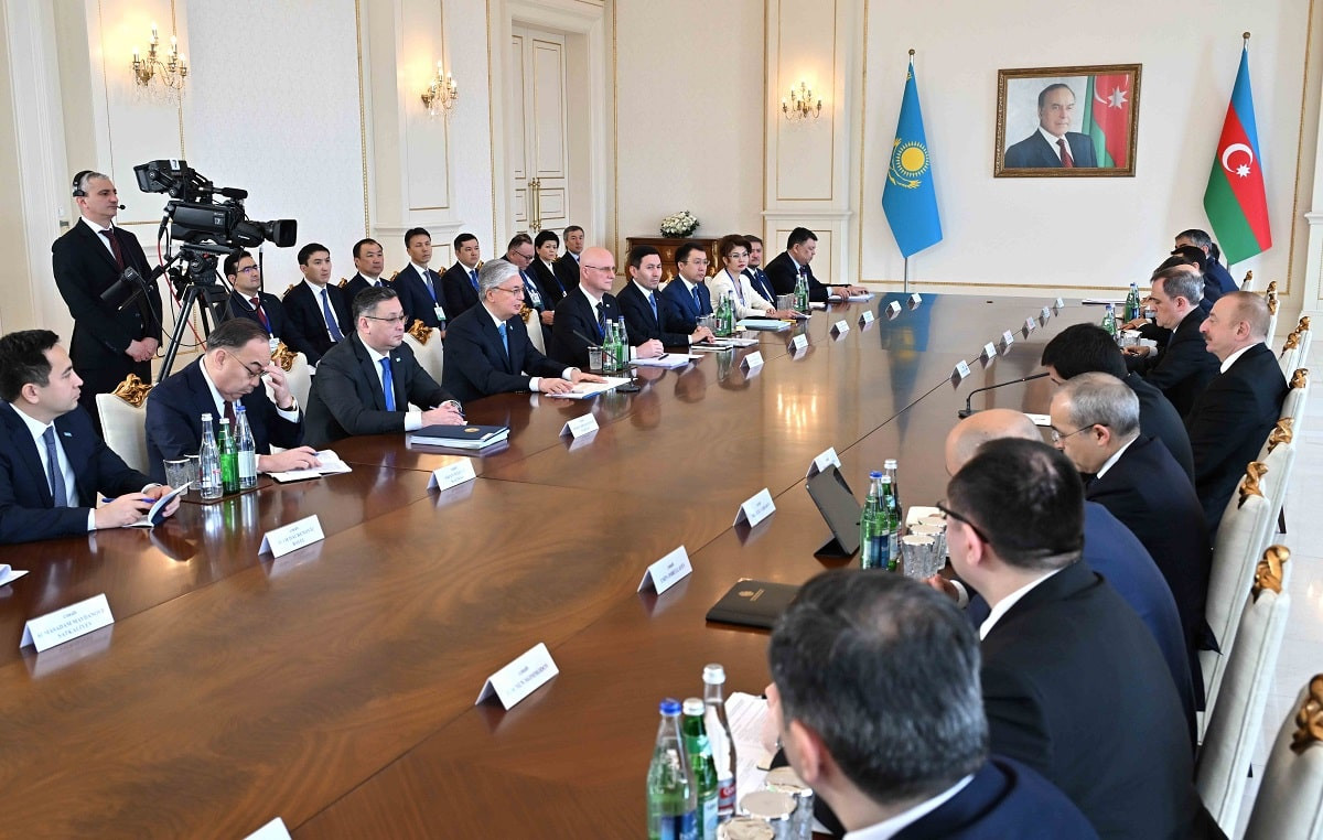Токаев принял участие в первом заседании Высшего межгосударственного совета Казахстана и Азербайджана