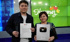 Аккаунт Almaty TV News получил "серебряную" кнопку от YouTube