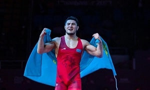 Казахстан завоевал золото на чемпионате Азии по вольной борьбе