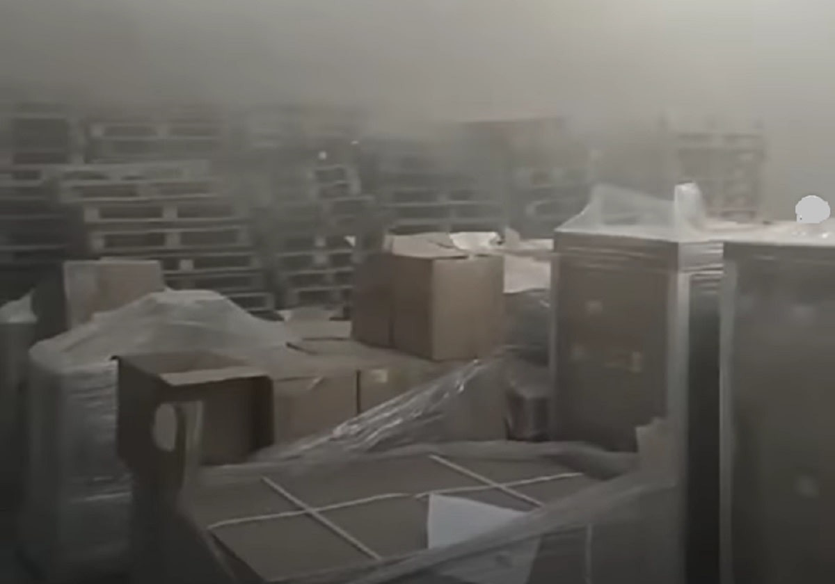 Мегаполистегі "Атакент" павильонында өрт шықты (видео)