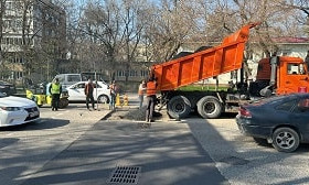 На каких дорогах Алматы проводится ямочный ремонт