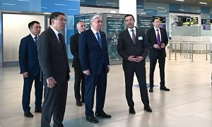  Касым-Жомарт Токаев посетил новый международный терминал аэропорта Алматы