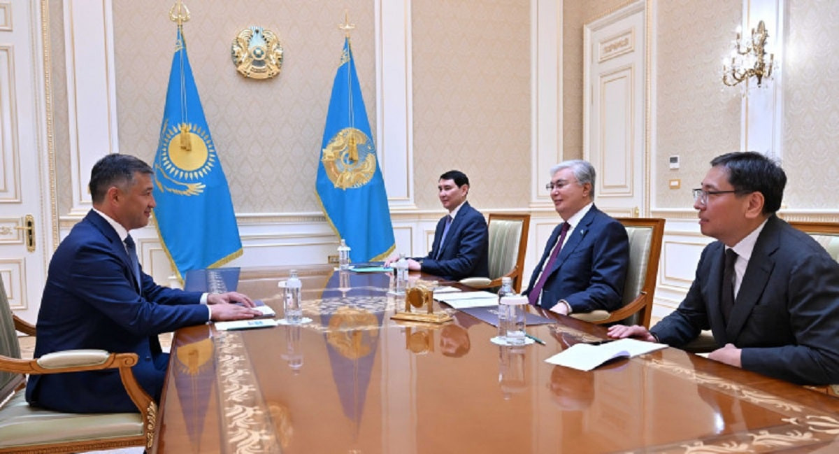 Президент Қасым-Жомарт Тоқаев Orbis Kazakhstan компаниялар тобының негізін қалаушы Фаррух Махмудовты қабылдады