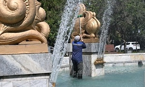 Алматы Жазы: в городе приводят в порядок коммунальные и частные фонтаны