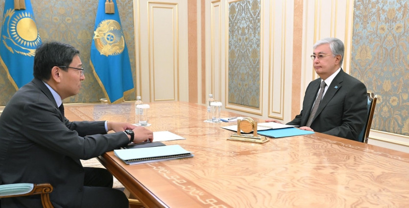 Мемлекет басшысы Алматы қаласының әкімі Ерболат Досаевты қабылдады